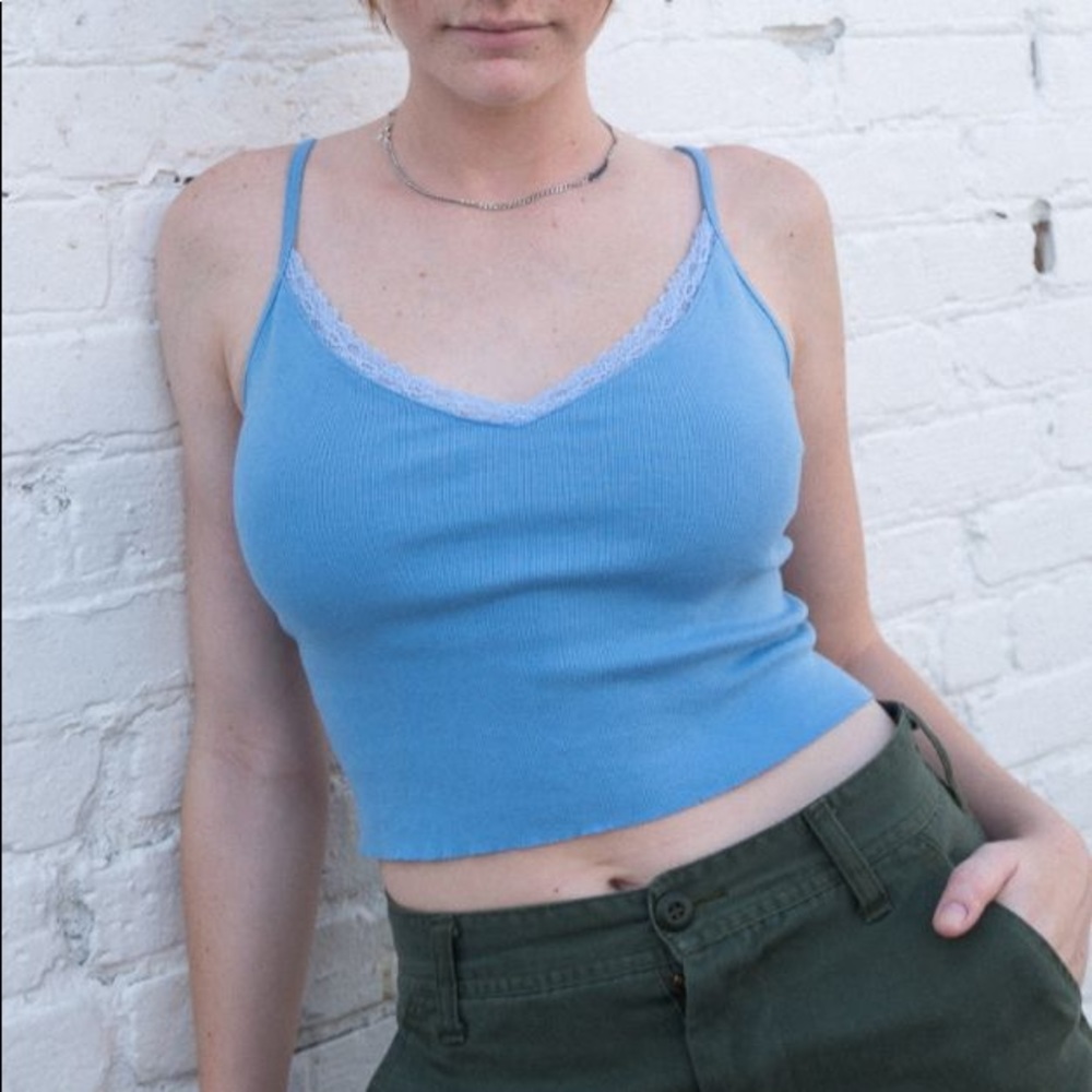 Brandy Melville Blue Nicolette Tank Top